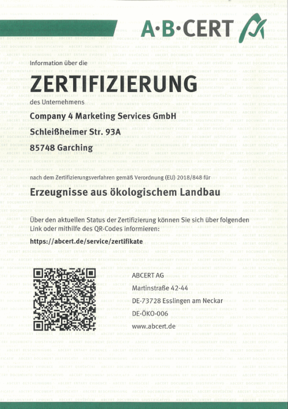 BIO Zertifikat 2024