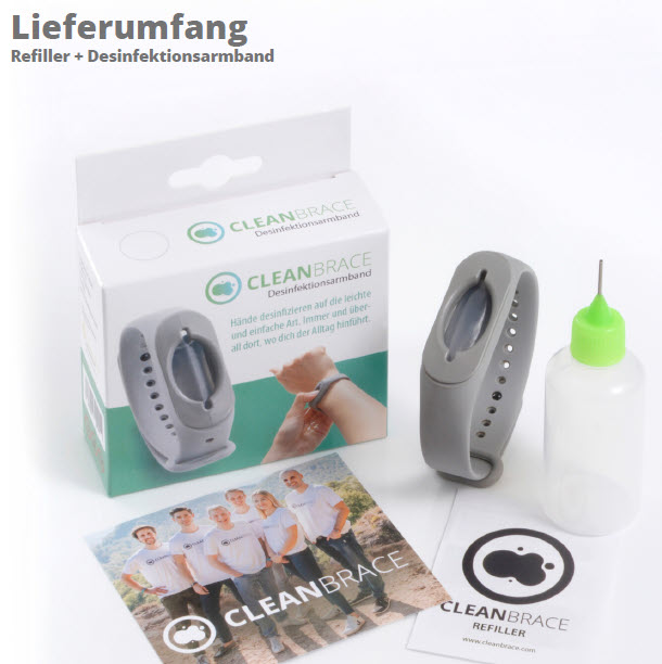 Desinfektionsarmband-lieferumfang