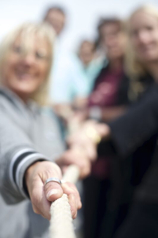 Frauenpower-gemeinsam