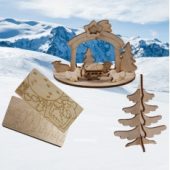 Holzpuzzle-weihnachtsKarte