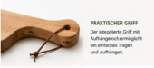 Großes Servierbrett mit Logo