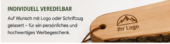 Großes Servierbrett mit Logo